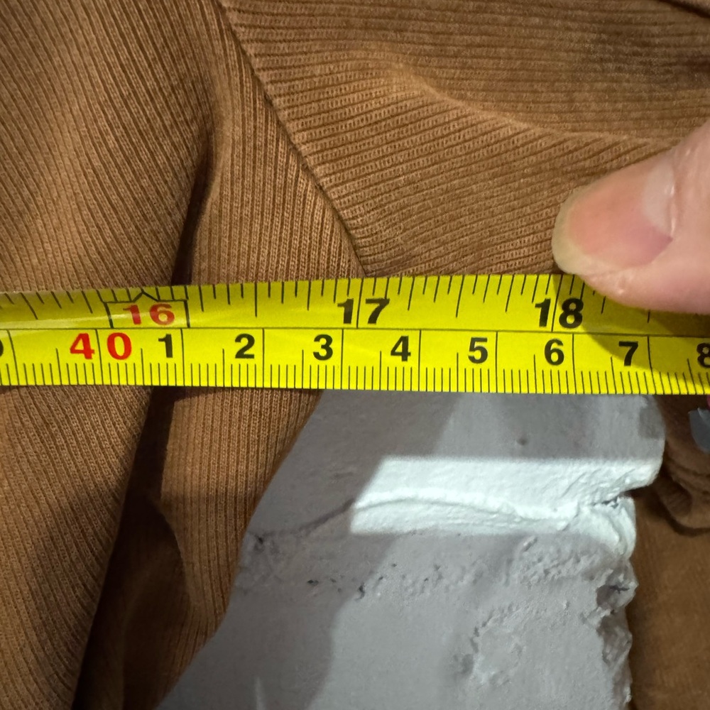 Anthropologie Everyday Moto Jacket Womens Small Cognac Asymmetrical Zip Belt - Picture 6 of 6